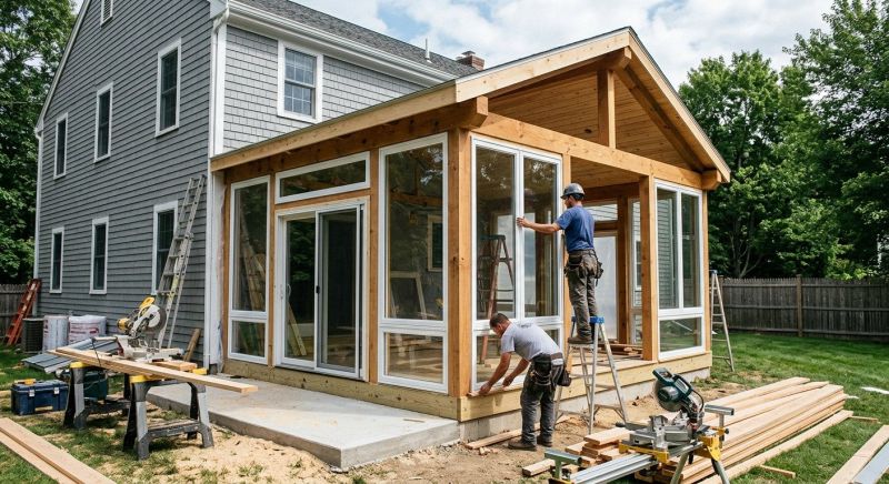 Enclosed Porch Construction in Longmont, CO