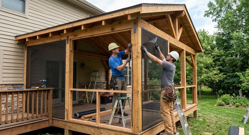 Enclosed Porch Installation in Dallas, TX