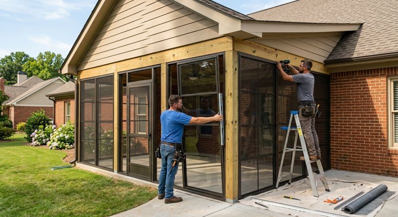 Enclosed Porch Installation in Knoxville, TN
