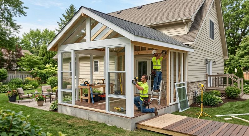 Enclosed Porch Installation in Asheville, NC