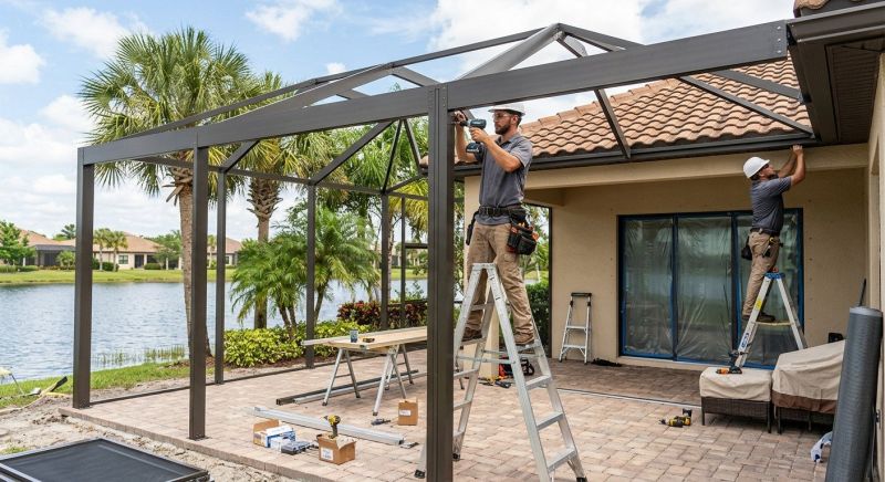 Lanai Enclosure Installation in Dallas, TX