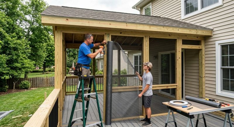Screened In Porch Installation in Asheville, NC