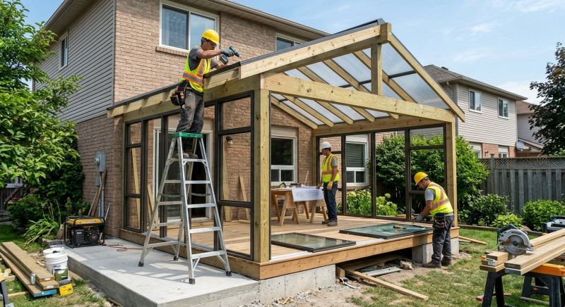 Sunroom Addition Construction in Austin, TX